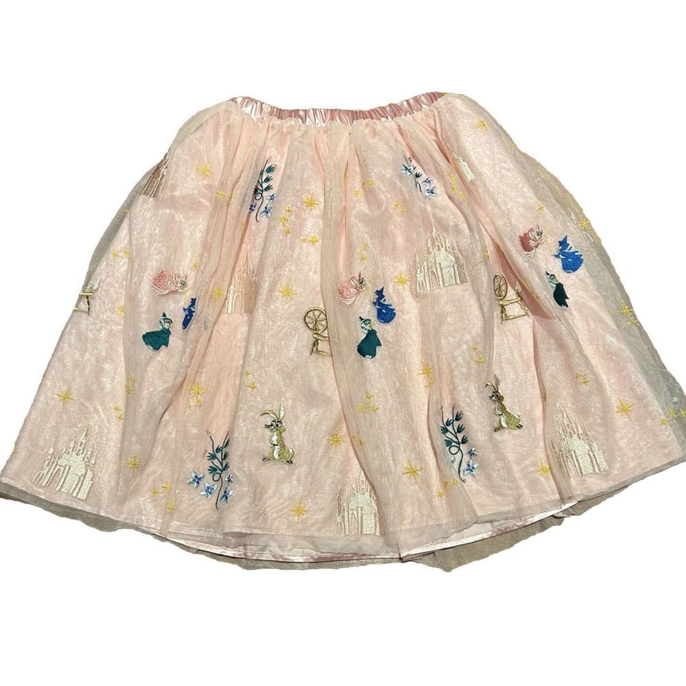 Hanna Andersson Pink Skirt with Embroidered Details